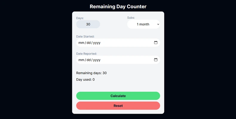 Day Counter